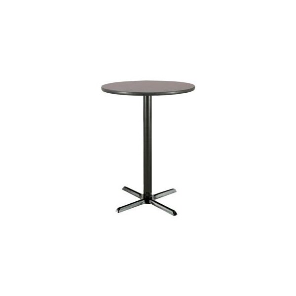 KFI 36" Round Bar Height Restaurant Table, Graphite